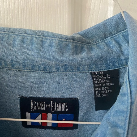 Against The Elements Mens XL Short Sleeve Shirt - Picture 2 of 5